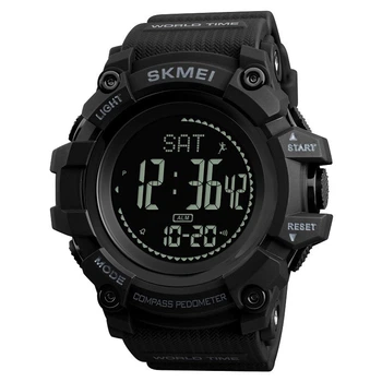 Оригинальные часы с компасом Skmei 1356 Compass Черные