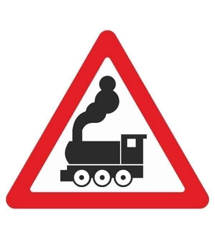 Дорожный знак 1.28 "Железнодорожный переезд без шлагбаума"
