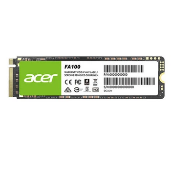 SSD диск Acer FA100 512GB M.2 2280 NVMe 1.4 PCIe Gen 3x4 3D NAND