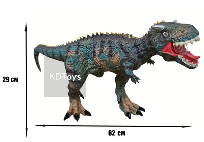 Большой динозавр Bino Карнотавр Carnotaurus резиновый детализированный со звуковыми эффектами 29*62*14,5 см