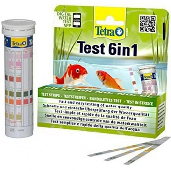 Набор полосок-тестов для проверки качества воды Tetra Pond Test Set 6-in-1 25 шт