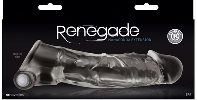 Удлиняющая вибронасадка на пенис Renegade Manaconda цвет прозрачный (19528041000000000)