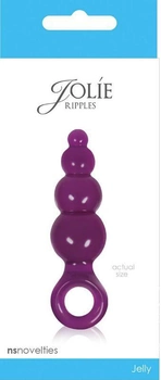 Анальная пробка Jolie Ripples Jelly Anal Plug Mini цвет фиолетовый (15763017000000000)