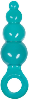 Анальна пробка Jolie Ripples Jelly Anal Plug Mini колір блакитний (15763008000000000)