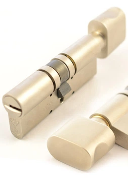Цилиндр MUL-T-LOCK MT5+ 62 мм 31x31 ключ/тумблер никель сатин