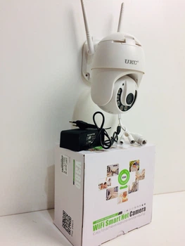 Уличная IP WiFi камера видеонаблюдения UKC Camera CAD V380/ART-7933 1080p 2mp уличная Белая