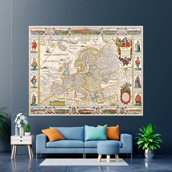 Вінтажна Карта Європи 1652 32x40см Artel(Old Map_410809_01)