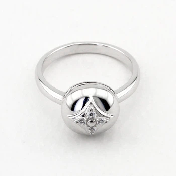 Серебряное кольцо с фианитами K11886 Діамант, 18 размер
