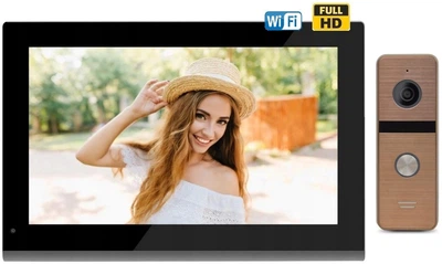 Комплект домофона CoVi Security TAB FHD Wi-Fi Black + Iron FHD Bronze