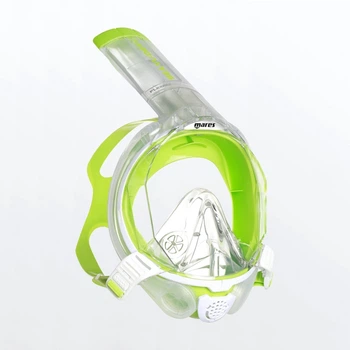 Маска полнолицевая Mares SEA VU DRY + белая с салатовым размер SM 411260.WHLM.SM