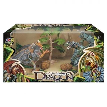 Набір драконів "Dragon of the hades" Вид 1 ZHONGJIEMING TOYS Коричневий Гума (Q9899-402)