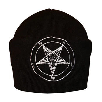 Шапка с вышивкой Rockway Pentagram черная Черный (00000005974)