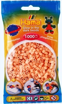 Термомозаика Hama Светящиеся бусины для термомозаики красные 1000шт 5 мм (Дания) (207-56)