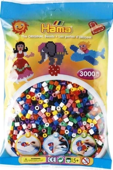 Термомозаика Hama Набор цветных бусин 10 цветов 3000 шт (201-00)