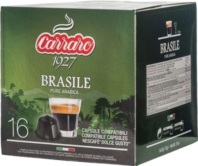 Кофе в капсулах Carraro Brasile Dolce Gusto 7 г х 16 шт (8000604900876)