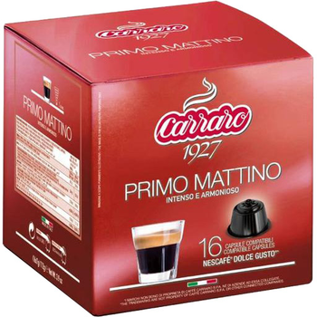 Кава в капсулах Carraro Primo Mattino Dolce Gusto 7 г х 16 шт. (8000604900760)