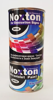 Флуоресцентная краска NOXTON FOR EVACUATION SIGNS ULTRAVIOLET (светится в УФ) для систем безопасности и знаков эвакуации Розовая 1 л