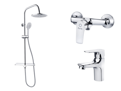 Набор смесителей PERLA SPLASH (PSH405+PSH403+PSF2001) 12001