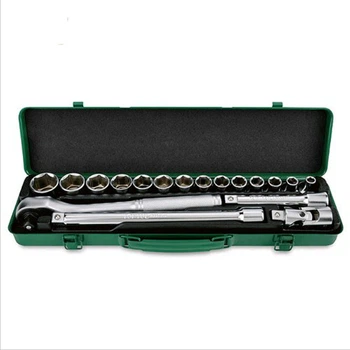 Набор головок с трещоткой TOPTUL 1/2" 18ед. GCAD1821