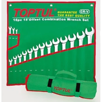 Комплект ключей дюймовых комбинированных 16 шт. (1/4"-1-1/4") Toptul 000257663