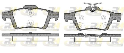 Тормозные колодки дисковые Roadhouse Задние RH 2842.70 Ford/Ford (Changan)/Ford Australia/Volvo/Volvo (Changan) (RH 2842.70)