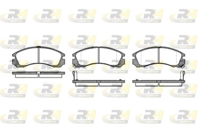 Тормозные колодки дисковые Roadhouse Передние RH 2354.02 Changfeng/Citroën/Mitsubishi/Mitsubishi (Bjc)/Peugeot (RH 2354.02)