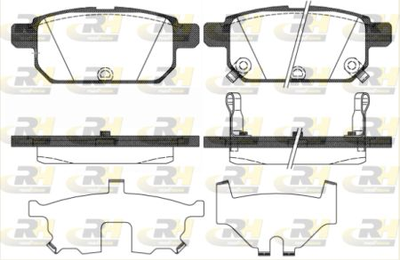 Тормозные колодки дисковые Roadhouse Задние RH 21471.02 Suzuki/Suzuki (Changan) (RH 21471.02)