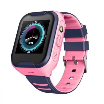 Детские умны смарт часы-телефон Smart Baby Watch A36E 4G с видеозвонком cине-розовые
