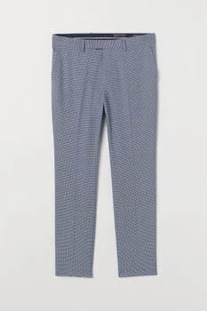 Брюки H&M 44 синий меланж 15107154041