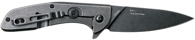 Карманный нож Real Steel E571 black stonewashed-7132 (E571-blstonewashed-7132)