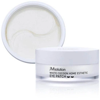 Гидрогелевые патчи с жемчугом и белым коконом JM solution Silky Cocoon Home Esthetic Eye Patch 60шт