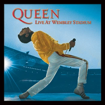 Постер плакат у рамі "Queen (Live At Wembley)" Pyramid International (pat-002821)
