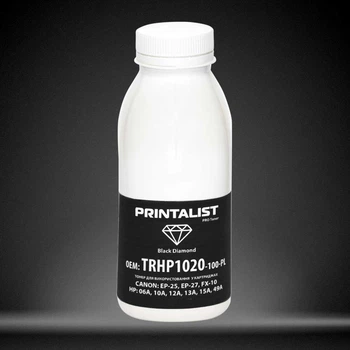 Тонер для HP LaserJet 1300, 1300n PRINTALIST Black 100г TRHP1020-100-PL