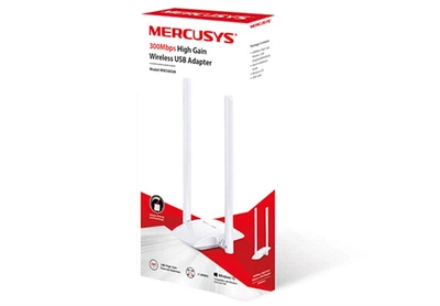 Wi-Fi адаптер Mercusys MW300UH N300 USB, 2 антени 5 dBi, Windows(DL_2E07CB7C12AC)