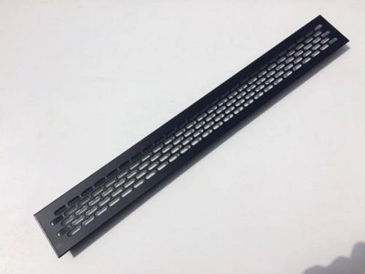 Решетка вентиляционная REJS 60 х 480 алюминий черная