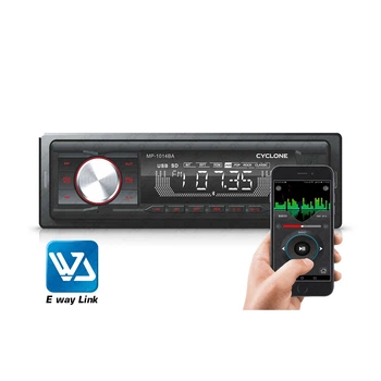 Автомагнитола Cyclone MP-1014R BA, 1 DIN магнитола, управление по блютуз, FM радио, красная подсветка