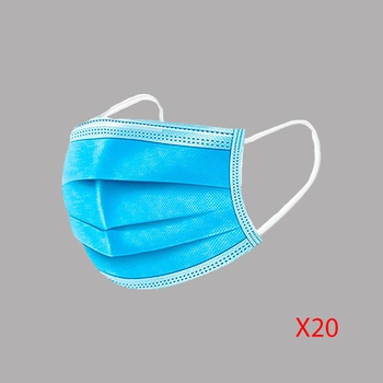 Медична маска Enda з Polypropilen мембраною PFE ? 98% у вакуумній упаковці (20 шт) Блакитна
