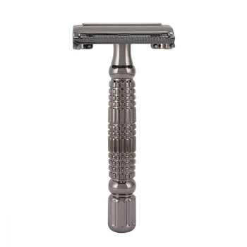 Станок для гоління Т-подібний Rockwell R1 Double Edge Safety Razor Gunmetal Chrome