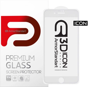 Защитное стекло ArmorStandart Icon 3D для смартфона Apple iPhone SE 2022/2020/8/7 White (ARM55981-GI3D-WT)