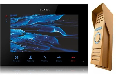 Комплект домофона Slinex SQ-07MTHD black-gold Full HD