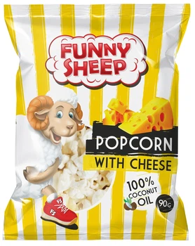 Попкорн Funny Sheep солоний з сиром 90 г