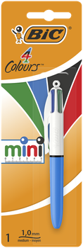 Ручка BiC Colours Mini 4 in 1 голубая (bc895956)