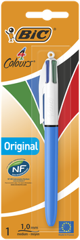 Ручка BiC Colours Original 4 in 1 голубая (bc802077)