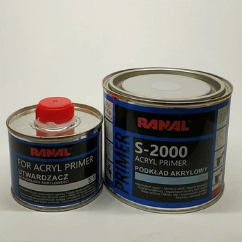 Акриловый грунт RANAL S-2000 5+1 HS 0,4 л + 0,08 л отв серый (2959)