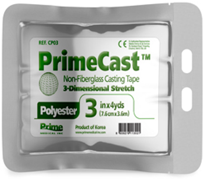 Бинт полимерный Prime Medical PrimeCast голубой 7.6 см х 3.6 м 10 шт (8809278110778)