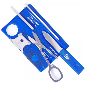 Нож Victorinox SwissCard Lite Transparent Blue (0.7322.T2)