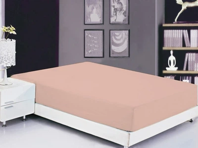 Простынь на резинке (Pale Blush) 180х200х20 см TAG tekstil (2000001632918)