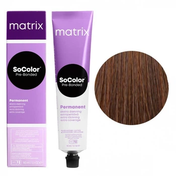 Крем-фарба Matrix Socolor Beauty Pre Bonded Extra Coverage для сивого волосся 506BC темний блондин коричнево-мідний 90 мл