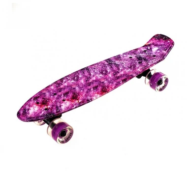 Скейт Penny Board Пенниборд Maraton Penny Ultra , розовый космос
