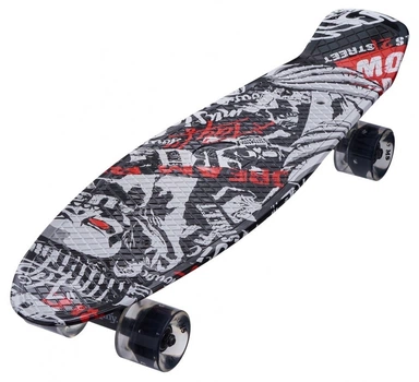 Пенниборд Penny Maraton Longboard 27 дюймов черно-белый